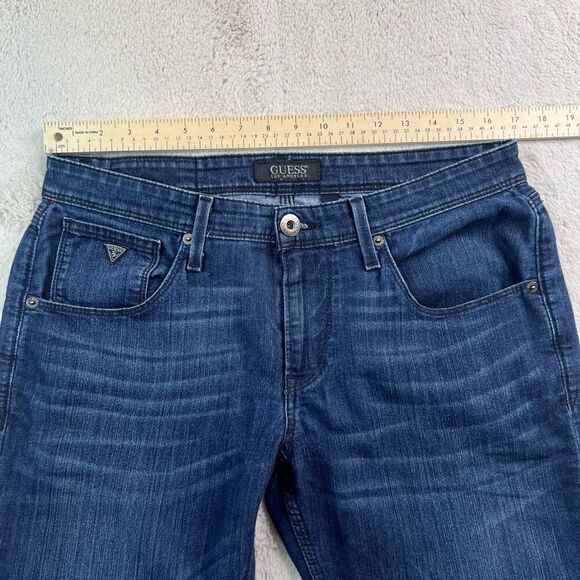 Guess Jeans Mens Size 31x34 Vermont Slim Straight Stretch Denim Measures 34x33 - Picture 10 of 12